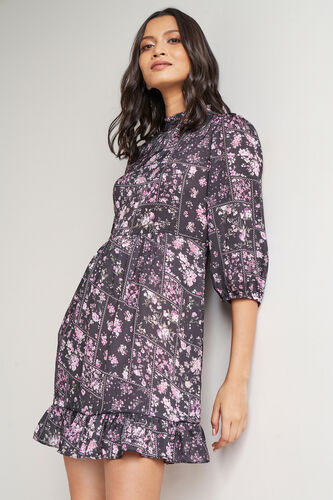 Multi Color Floral Flounce Dress, Multi Color, image 5